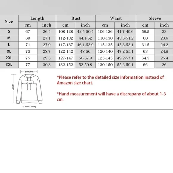 New Men's Graphic Drawstring Hoodie Sweater Multiple Sizes - Picture 3 of 6